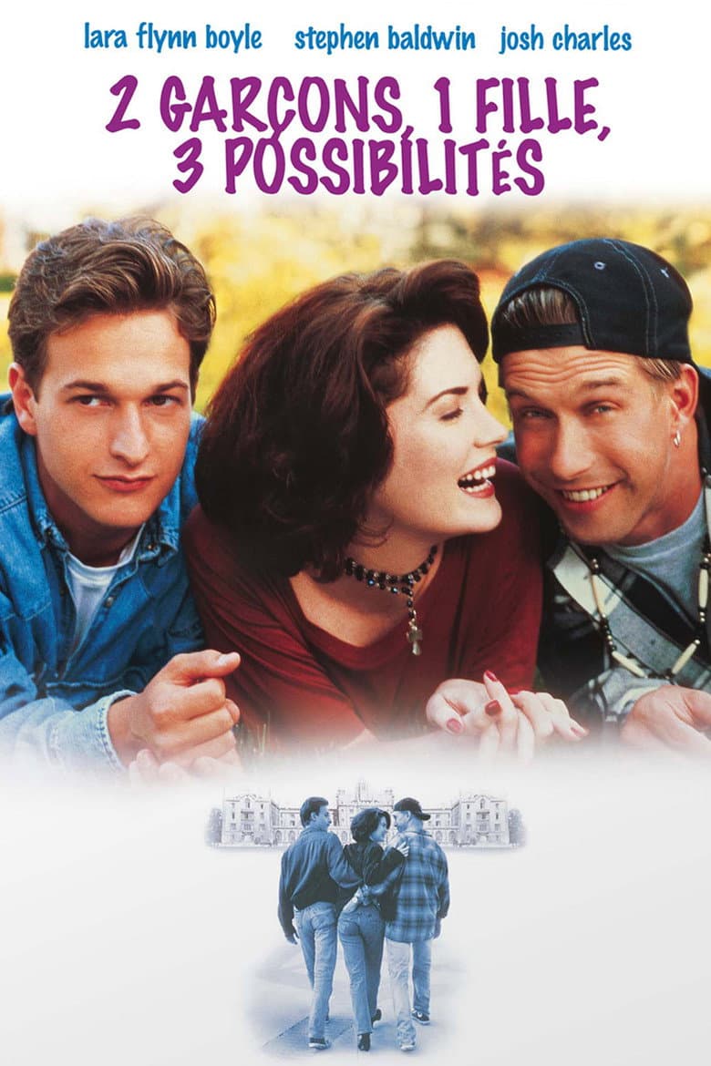 Affiche de 2 garçons, 1 fille, 3 possibilités