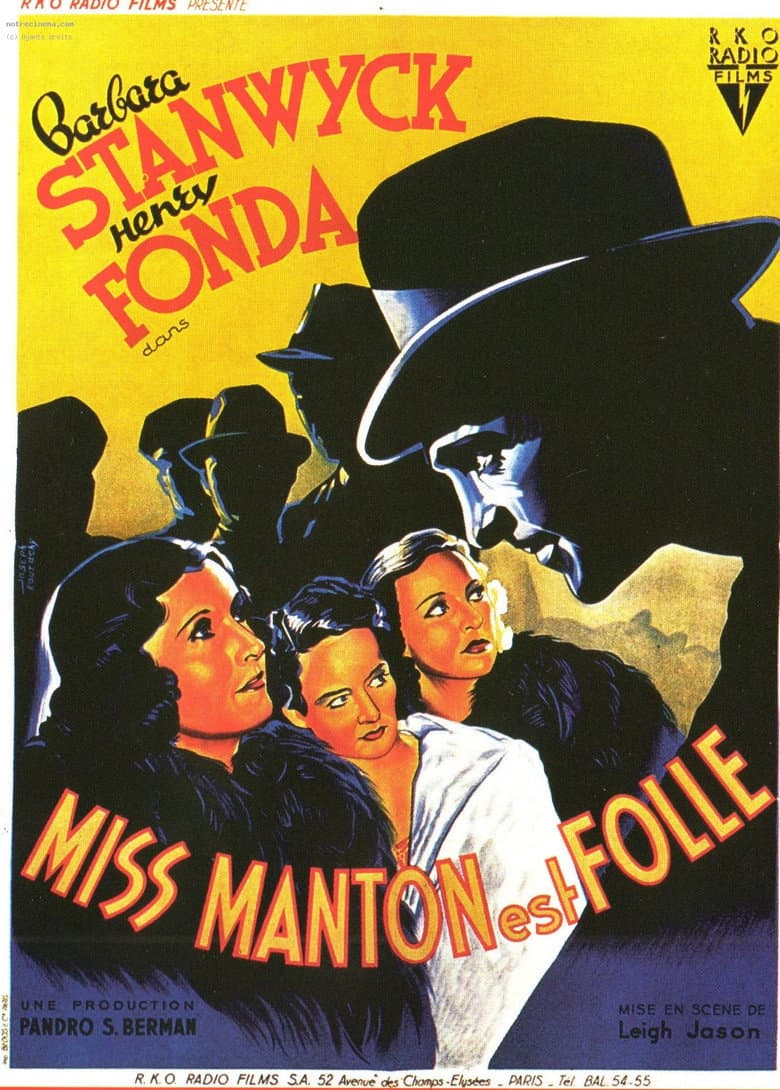 Affiche de Miss Manton est folle