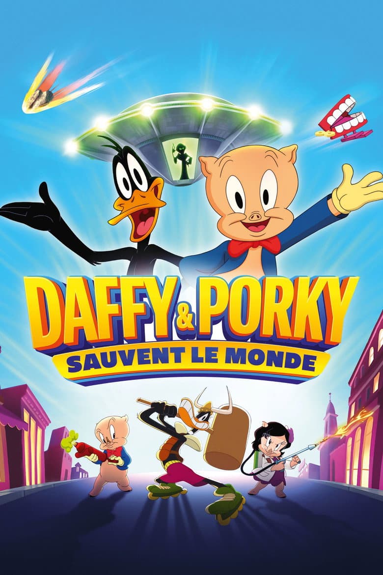 Affiche de Looney Tunes : Daffy et Porky sauvent le monde