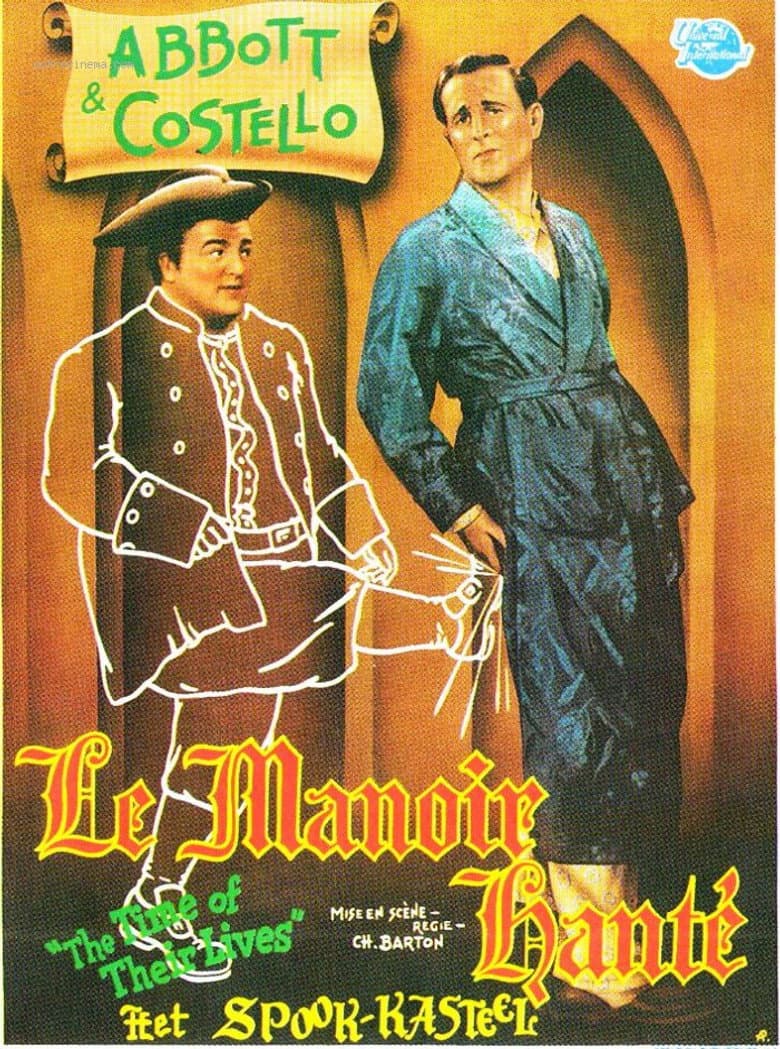 Affiche de Deux Nigauds dans le manoir hanté