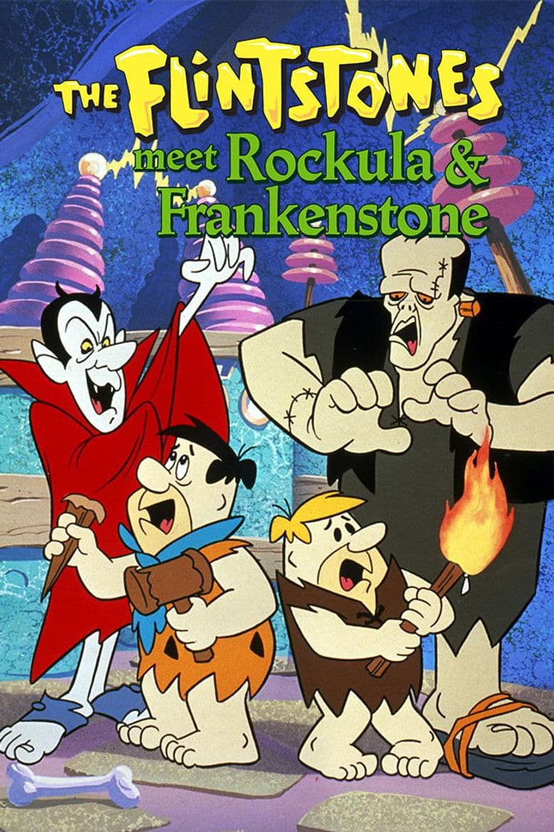 Affiche de Les Pierrafeu chez Rockula et Frankenstone