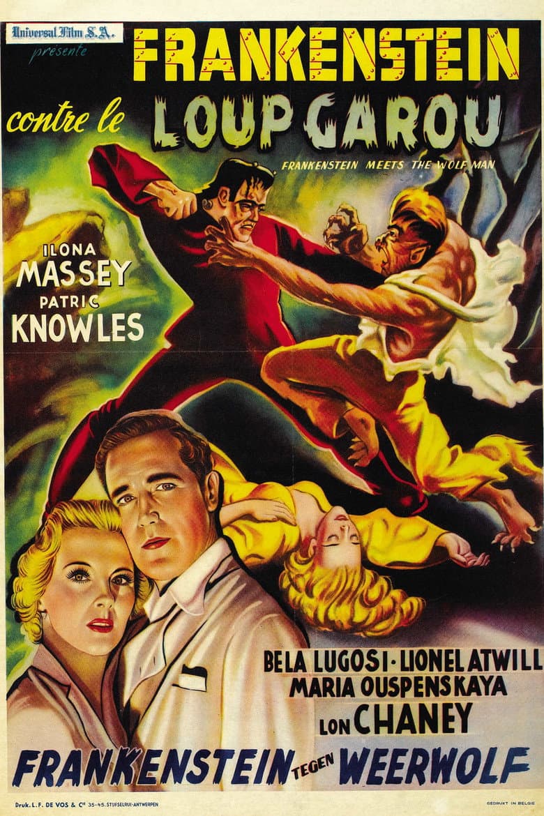 Affiche de Frankenstein rencontre le loup-garou