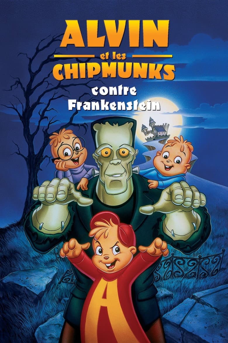 Affiche de Alvin et les chipmunks contre Frankenstein