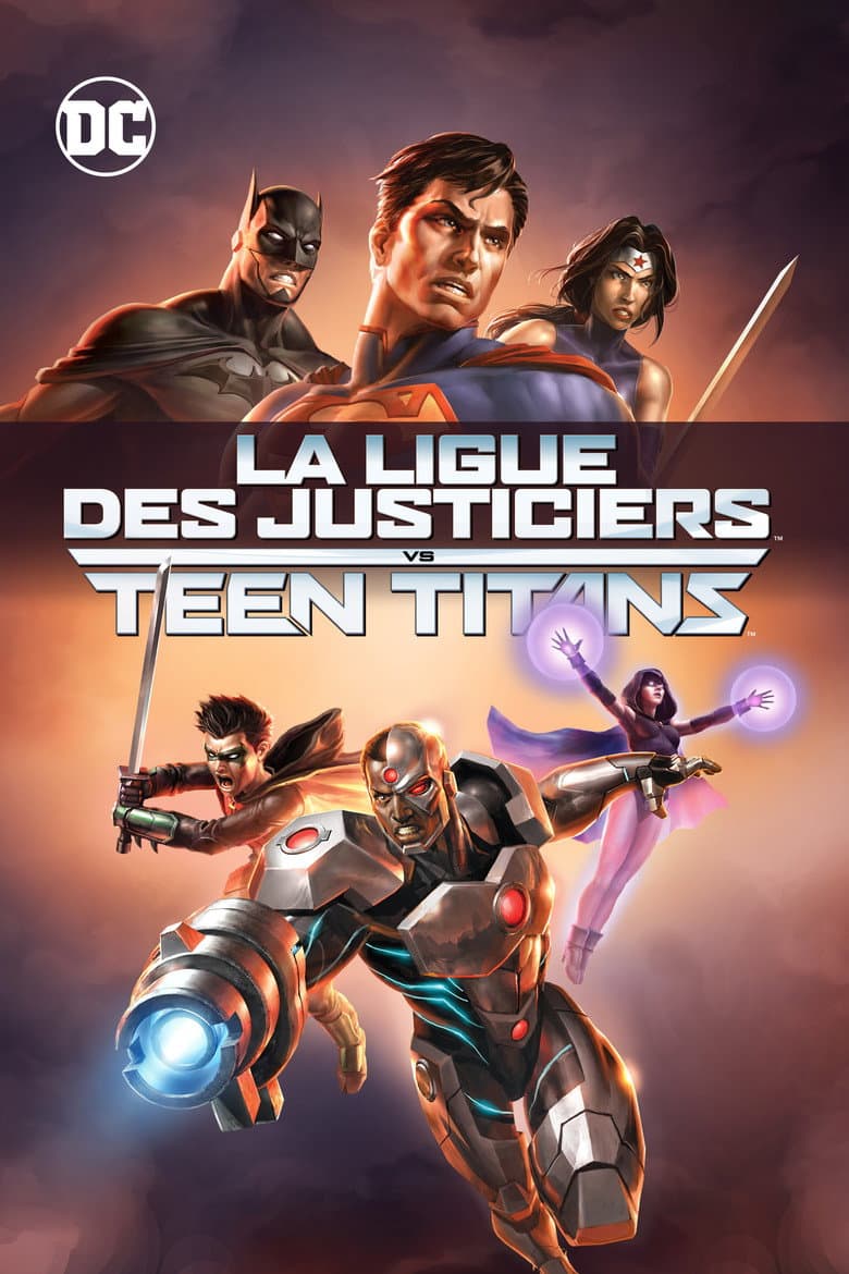 Affiche de La Ligue des justiciers vs les Teen Titans