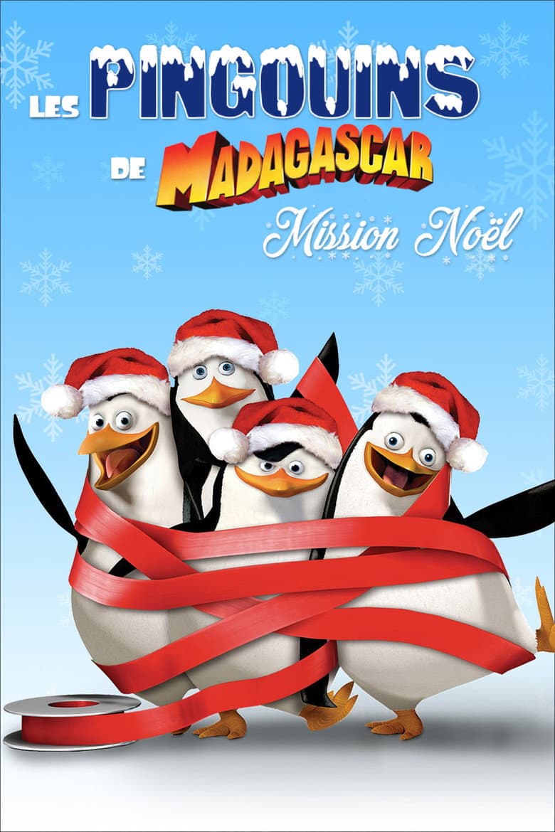 Affiche de Les Pingouins De Madagascar : Mission Noël