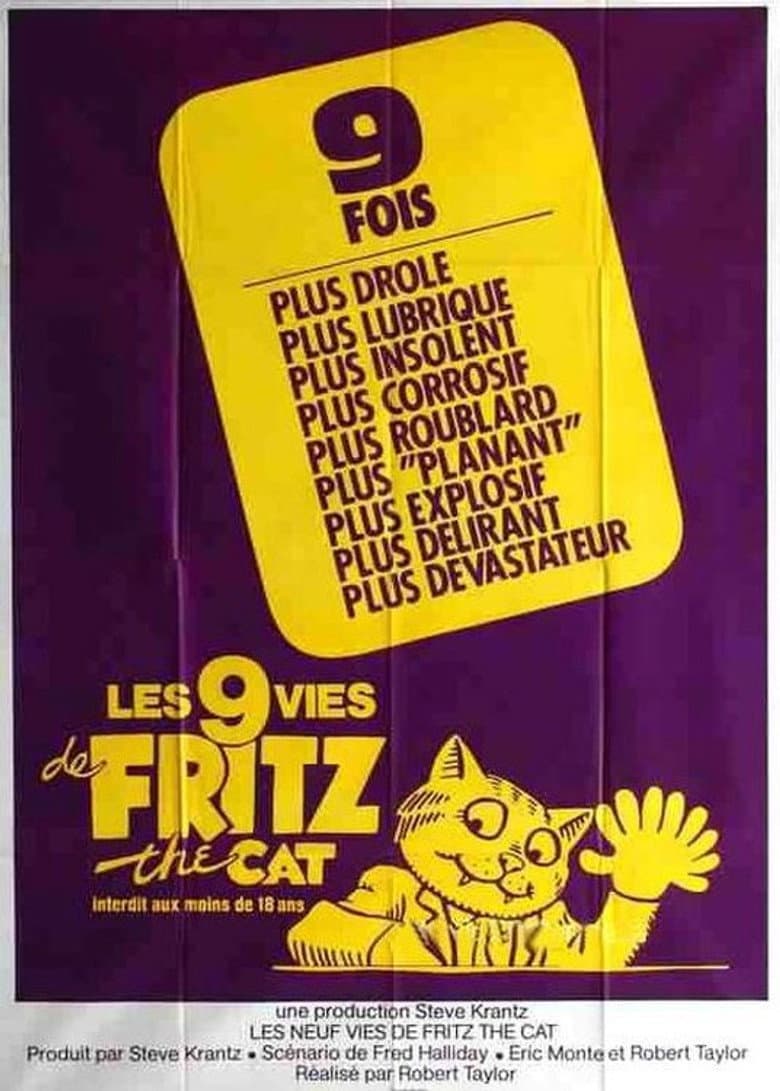 Affiche de Les 9 Vies De Fritz Le Chat
