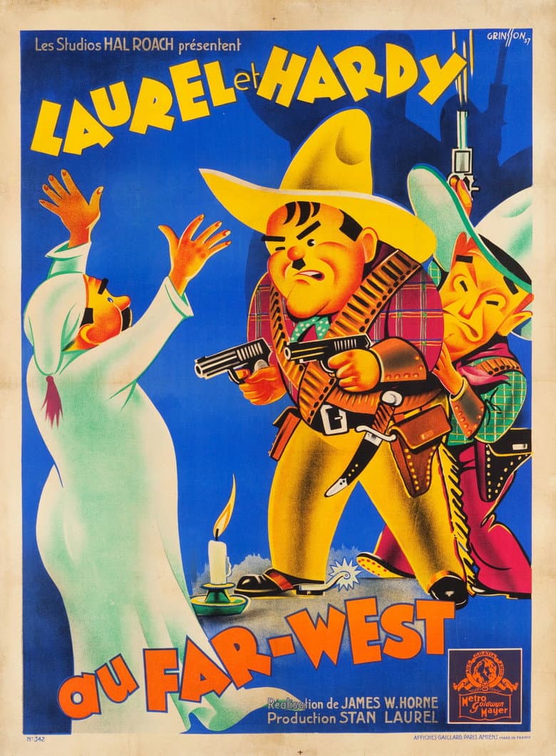 Affiche de Laurel Et Hardy - Au Far West