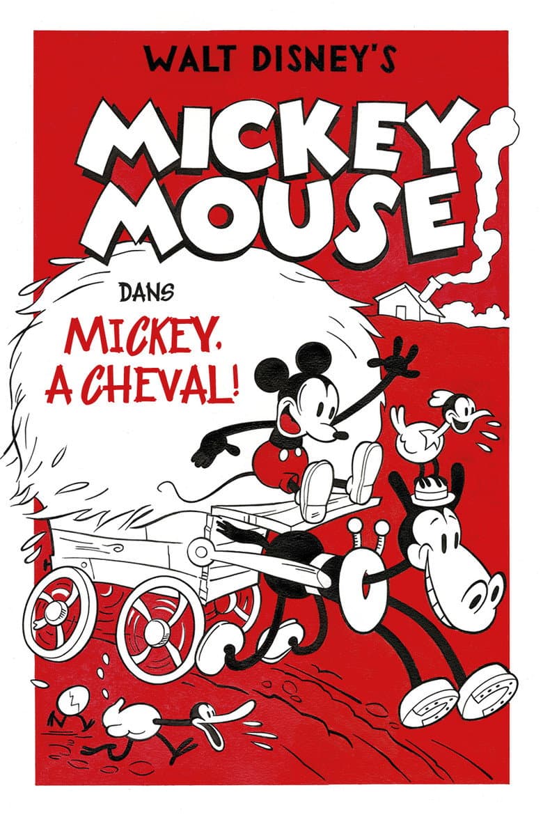 Affiche de Mickey, À Cheval !