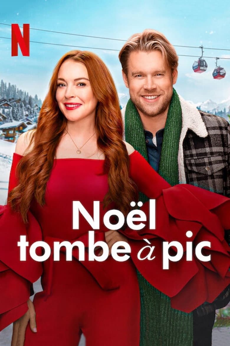 Affiche de Noël tombe à pic