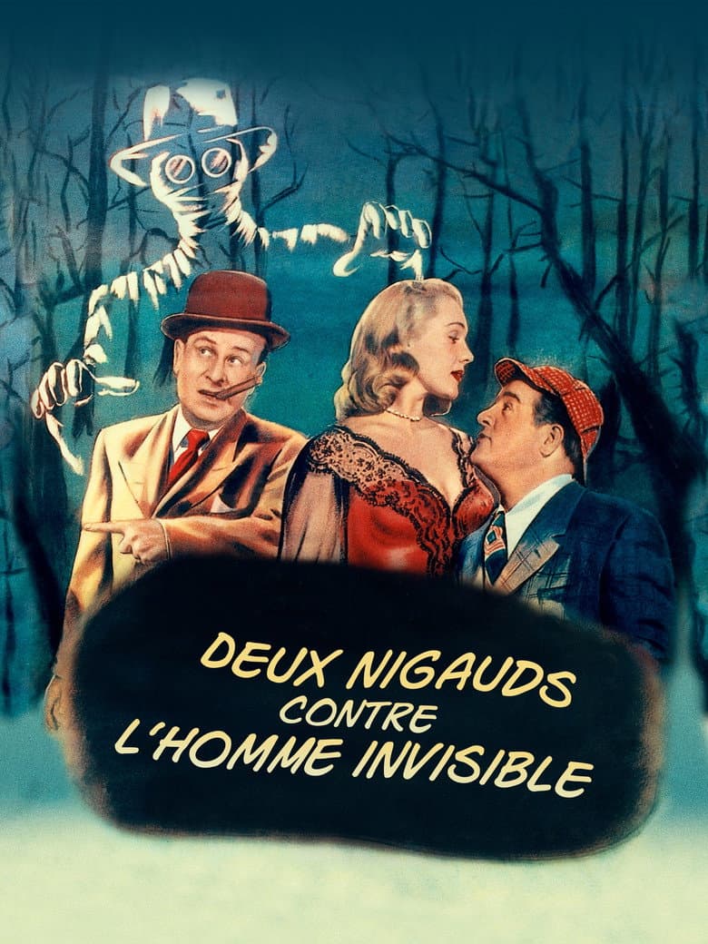 Affiche de Deux nigauds et l'homme invisible
